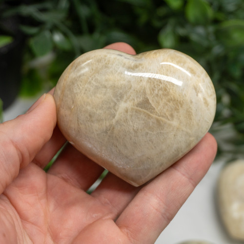 Moonstone Medium Heart Random