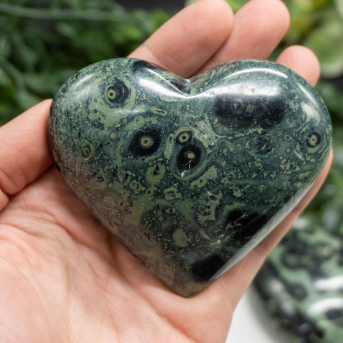 Kambaba Jasper Large Heart Random