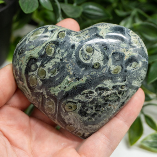 Kambaba Jasper Large Heart Random