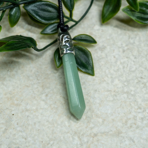 Green Aventurine Silver Pendant Random