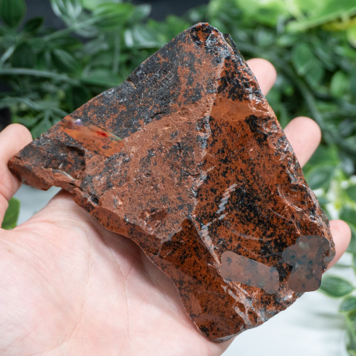 Large Half-Polished Mahogany Obsidian