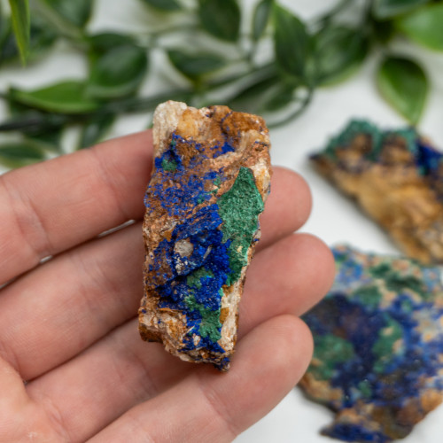 Medium Raw Azurite & Malachite Random