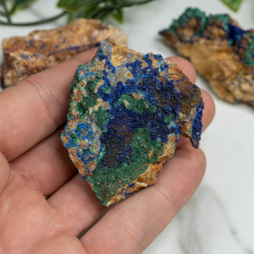 Medium Raw Azurite & Malachite Random