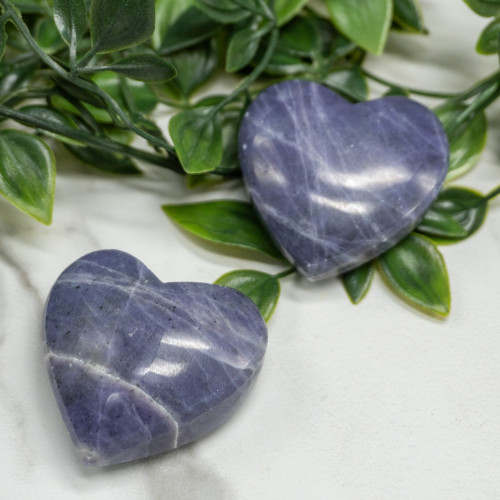 Medium Purple Opal Heart Random