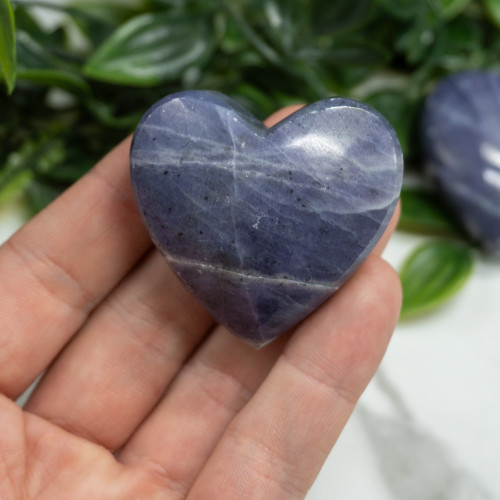 Medium Purple Opal Heart Random