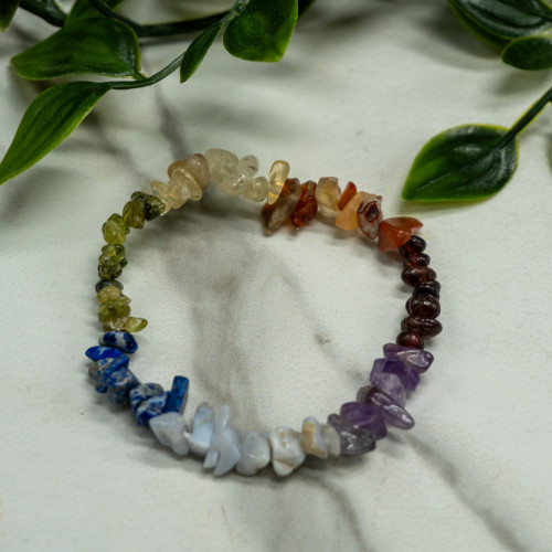 Chakra Chipped Bracelet