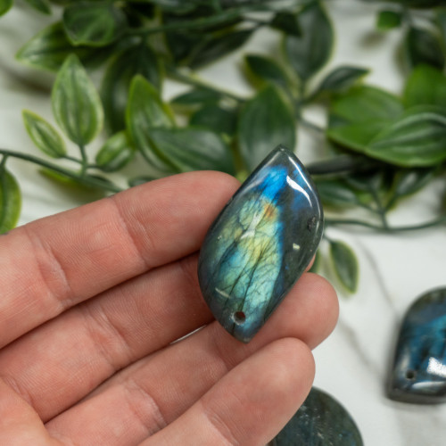 Labradorite Cabachon with Drill Hole Random