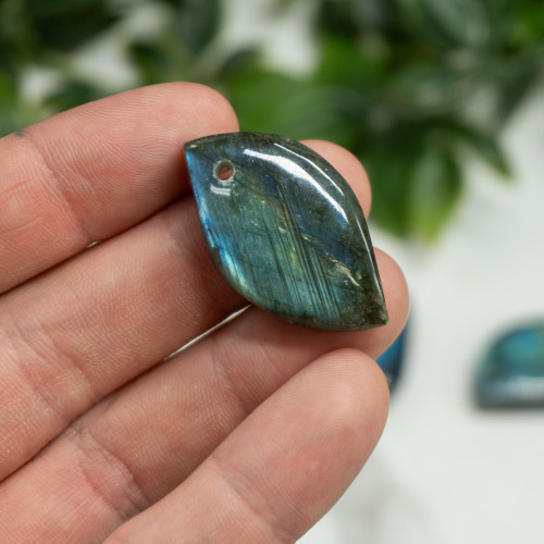 Labradorite Cabachon with Drill Hole Random