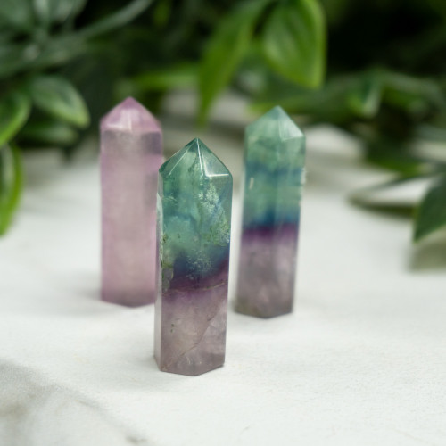 Mini Multi-Colored Fluorite Tower Random