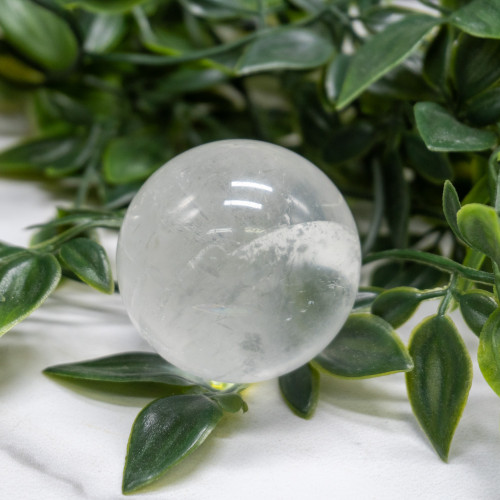 Small White Calcite Sphere Random