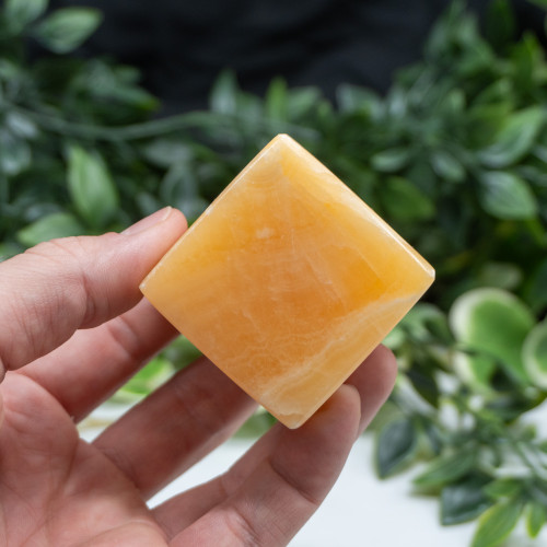 Orange Calcite Medium Cube