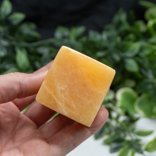 Orange Calcite Medium Cube