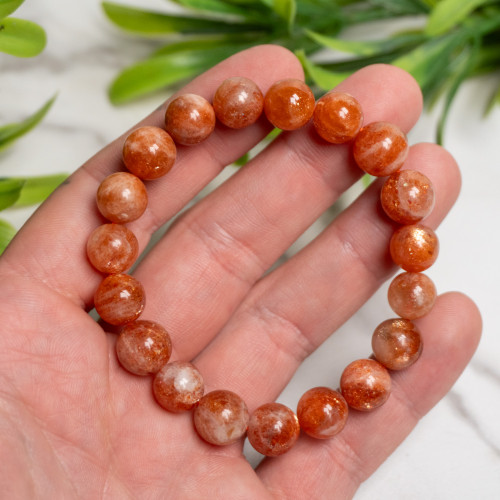 Sunstone 10mm Bracelet