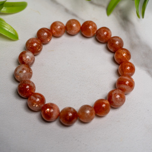 Sunstone 10mm Bracelet
