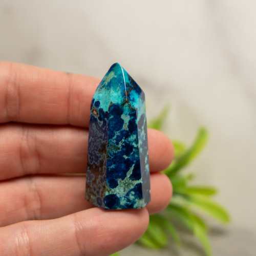 Shattuckite & Chrysocolla Tower #4