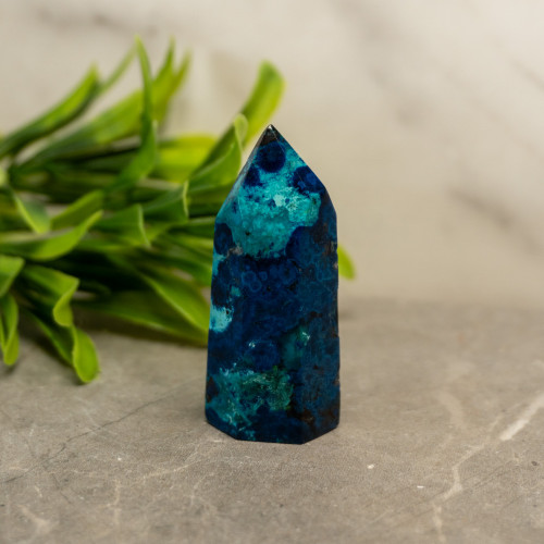 Shattuckite & Chrysocolla Tower #3