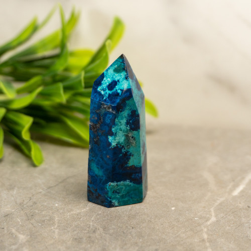 Shattuckite & Chrysocolla Tower #3