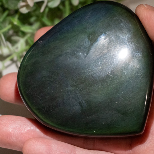 Rainbow Obsidian Heart #3