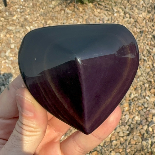 Rainbow Obsidian Heart #1