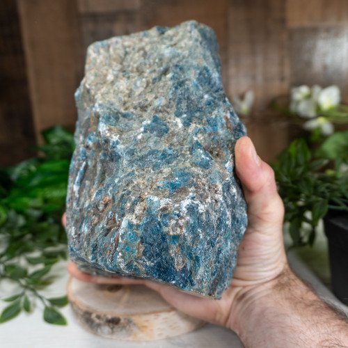 Large Raw Blue Apatite #1