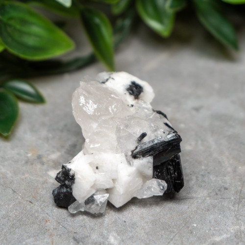 Black Tourmaline in Quartz with Clevelandite #6