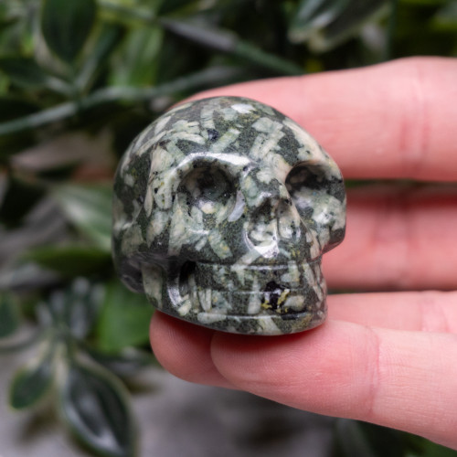 Chinese Writing Stone Skull