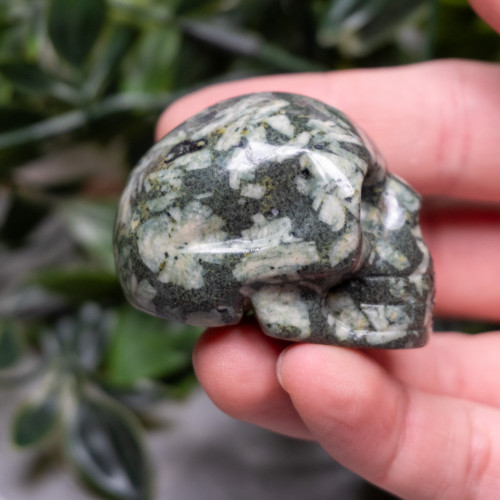 Chinese Writing Stone Skull