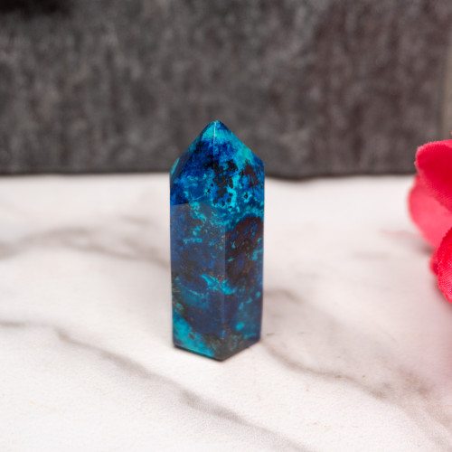 Shattuckite & Chrysocolla Tower #3