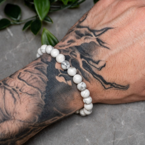 Howlite 8mm Bracelet