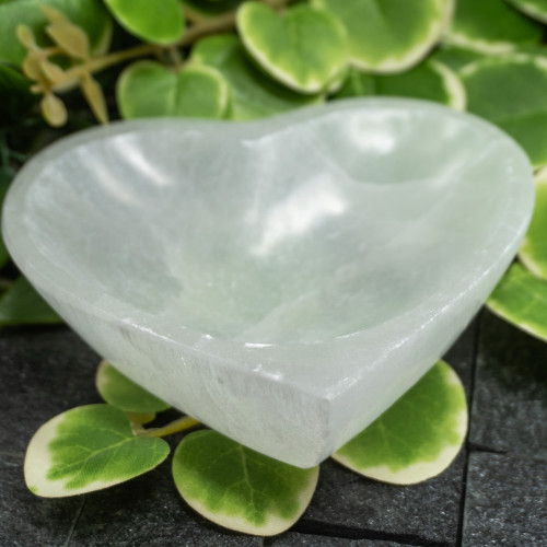 Selenite XL Heart Bowl