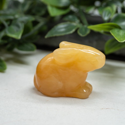 Orange Calcite Bunny