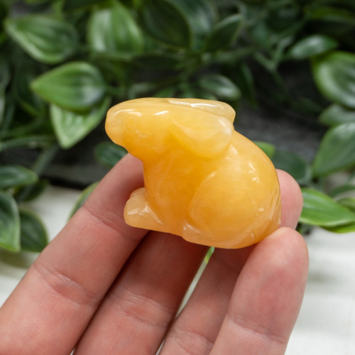 Orange Calcite Bunny