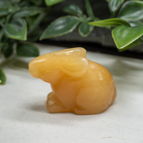 Orange Calcite Bunny