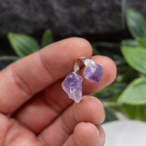 Adjustable Amethyst Ring