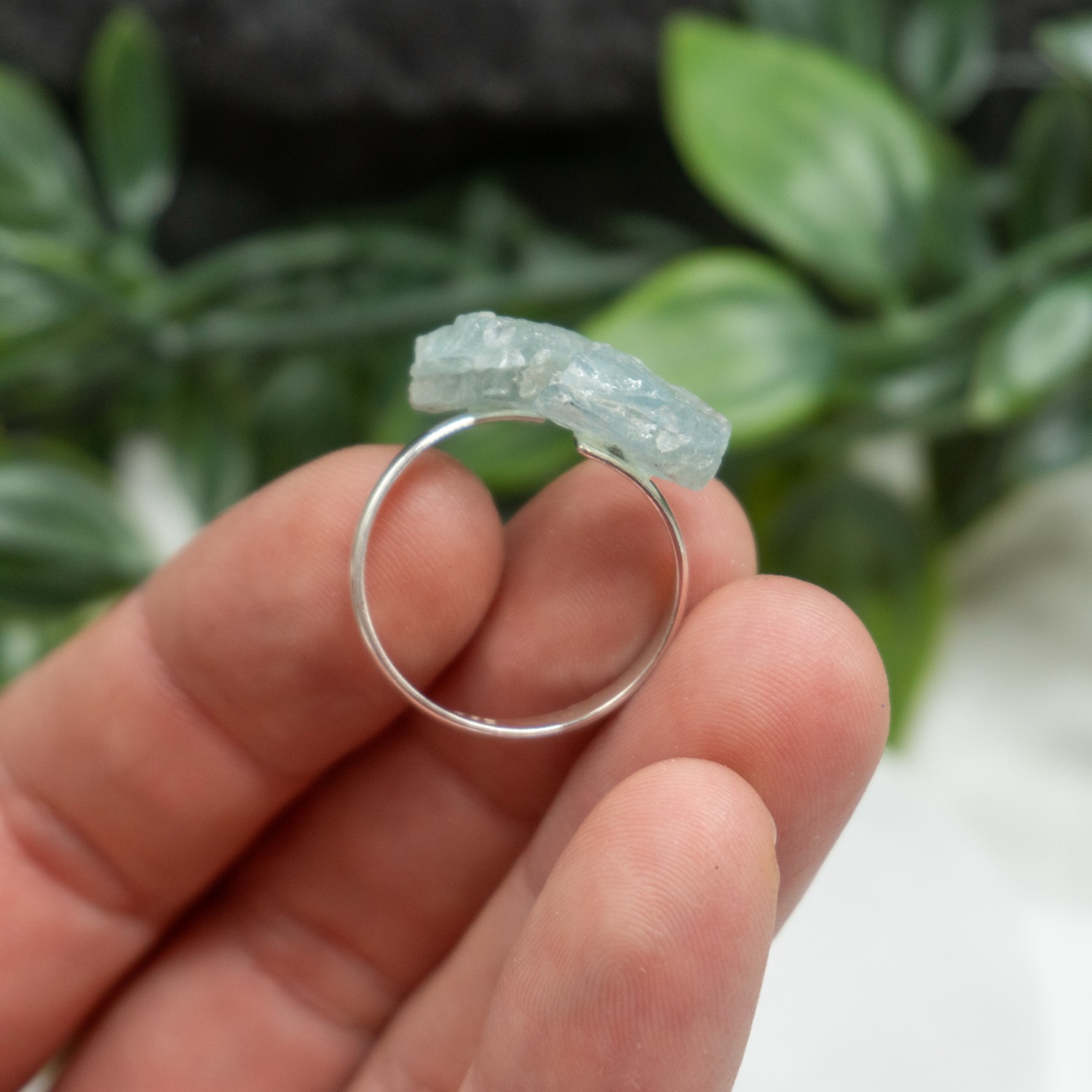 Adjustable Aquamarine Ring The Crystal Council