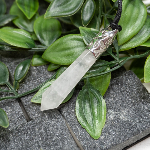 Quartz Silver Pendant Necklace