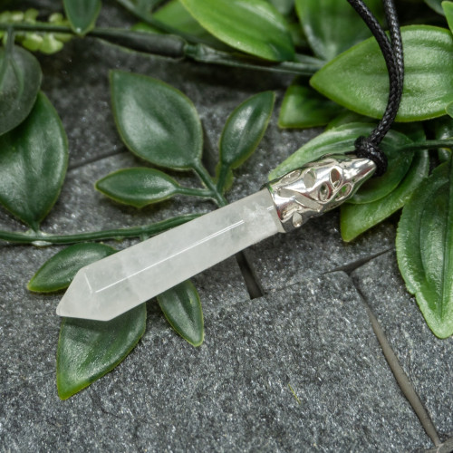 Quartz Silver Pendant Necklace