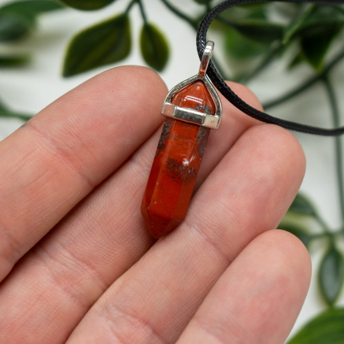 Red Jasper Mini Double Terminated Necklace