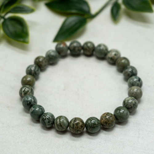 Green Rhyolite Bracelet 8mm