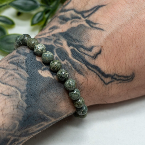 Green Rhyolite Bracelet 8mm