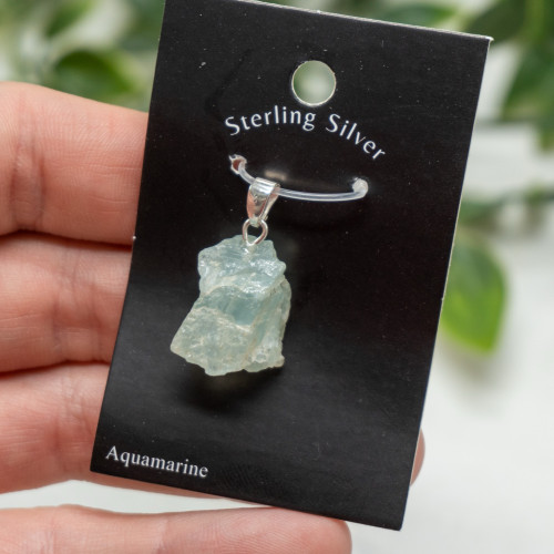 Aquamarine Raw Necklace