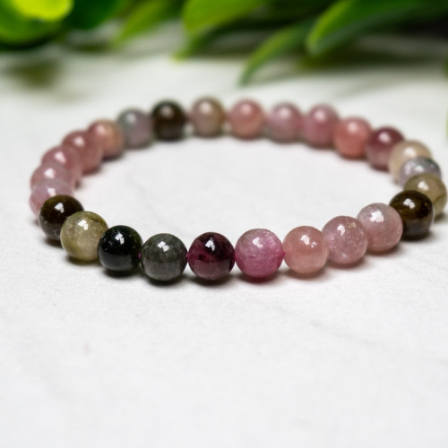 Multi Tourmaline Bracelet 6mm