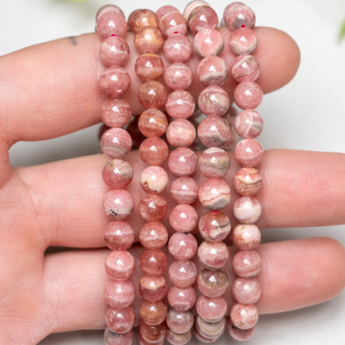 Rhodochrosite Bracelet 6mm