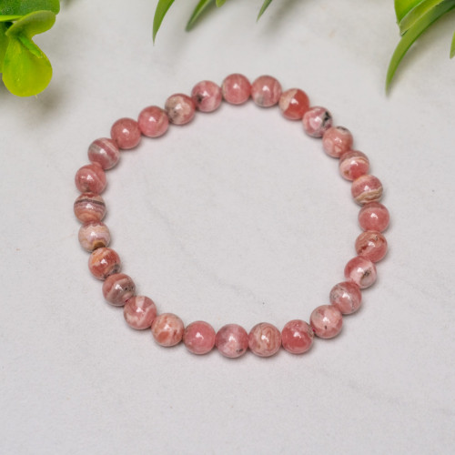 Rhodochrosite Bracelet 6mm