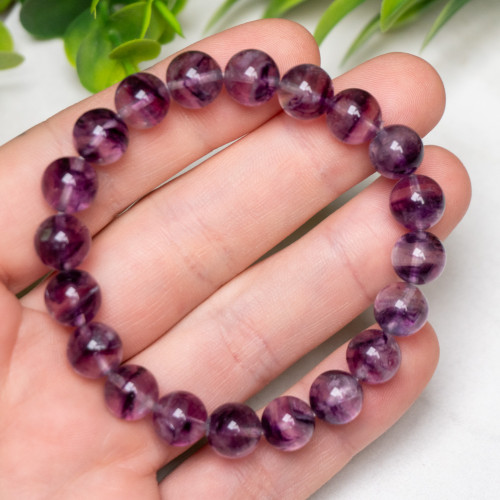 Purple Fluorite Bracelet 10mm