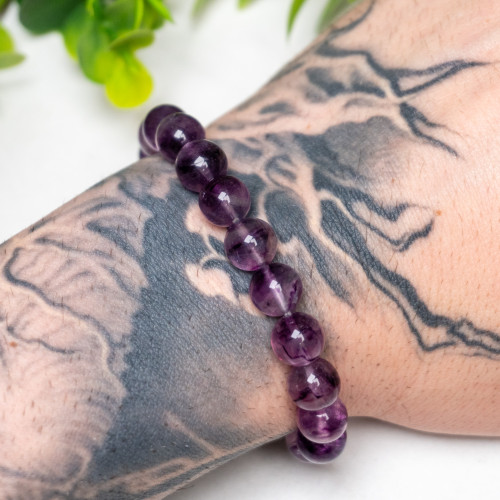 Purple Fluorite Bracelet 10mm