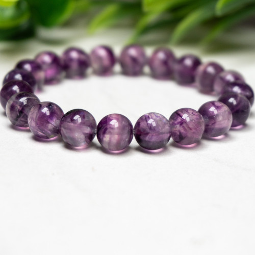 Purple Fluorite Bracelet 10mm