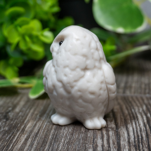 White Jade Owl Medium