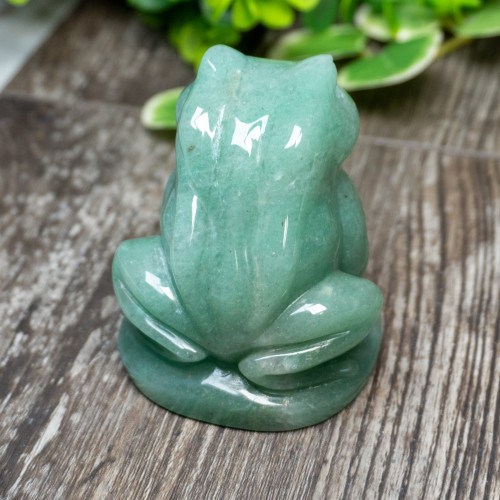 Green Aventurine Frog Large