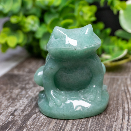 Green Aventurine Frog Large